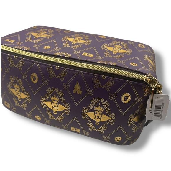 Bath & Body Works Disney Villains Evil Queen Cosmetic Bag Makeup Toiletry Travel - Picture 3 of 7
